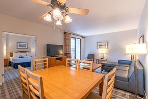 Dining area with seating for six