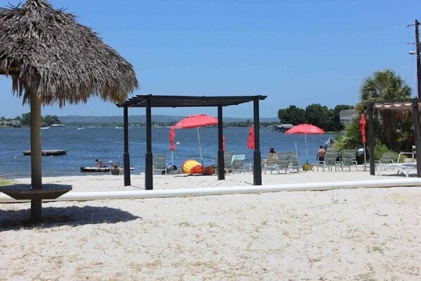 White sandy beach