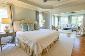 Sunny Side Up features a master bedroom with its own seating area teeming with terrific natural light.