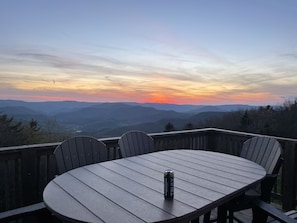 Elevation Vacation Rentals - The Yeti's Den - Views from Deck with Hand-Crafted Furniture