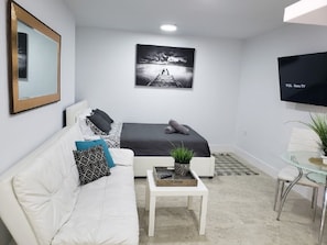 Queen size bed and a Sofa Bed