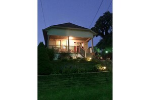 Private home overlooking wooded area.