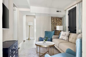 The living room allows for relaxation space for your group