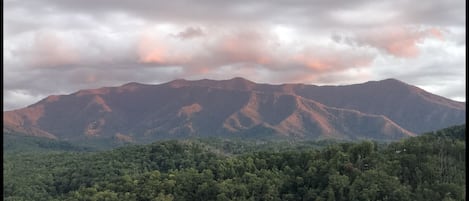 Mt LeConte view from balcony