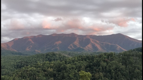 Mt LeConte view from balcony