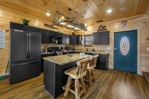 Kitchen with granite counters