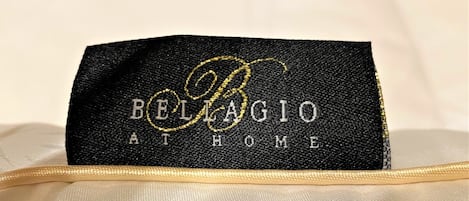 4 Premium "Belagio at Home" Pillows for your comfort.