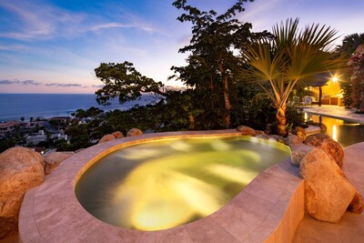 The Crown Jewel of villas in Pedregal, 180-degree views of the Pacific Ocean.