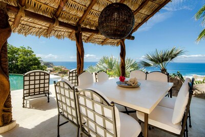 The Crown Jewel of villas in Pedregal, 180-degree views of the Pacific Ocean.