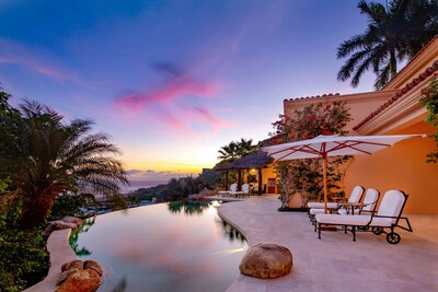 The Crown Jewel of villas in Pedregal, 180-degree views of the Pacific Ocean.