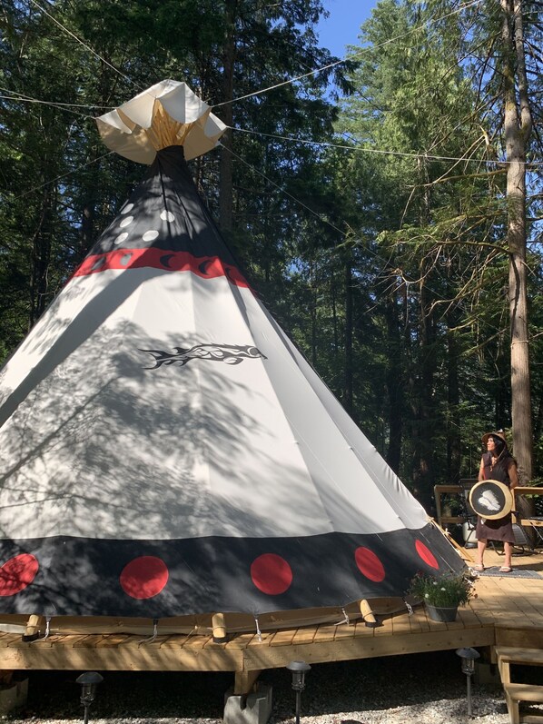 This is our 26 foot teepee