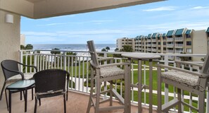 Balcony view from our Ocean View Condo in New Smyrna Beach