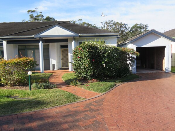 Main Entry and a garage