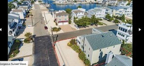 1 house from the inlet 
Short walk to bay beach, playground, tennis, basketball 