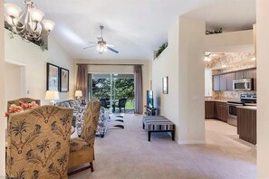 Lots of light and open living area.