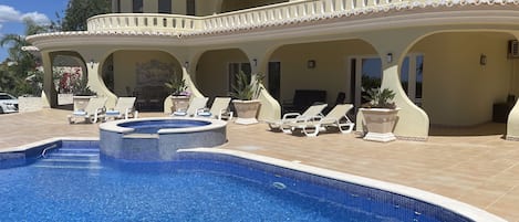 Luxury villa with private heated pool