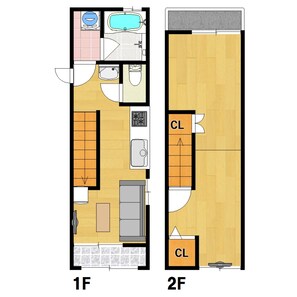 It is a 1LDK floor plan. The second floor has new Ryukyu tatami mats.