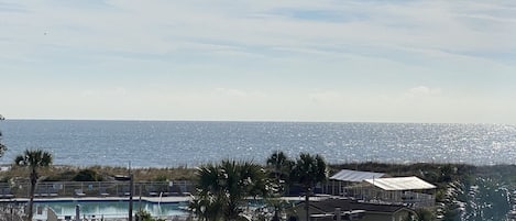 View of the Atlantic Ocean from balcony