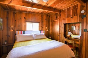 This cabin features two bedrooms with king size beds.