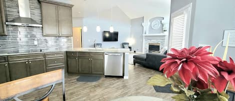 Open concept layout