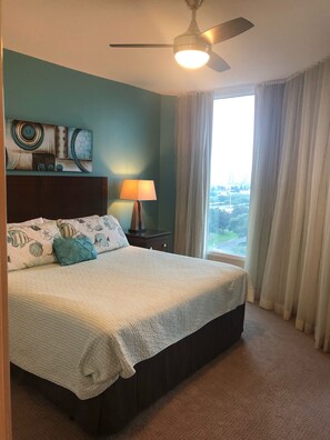 Master bedroom with balcony 