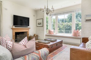 Separate TV room.