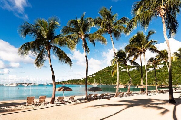 Waterfront and beach of Westin St. John resort