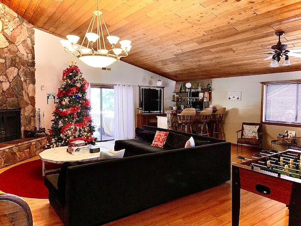 Family room where you will gather, chat, or play board games