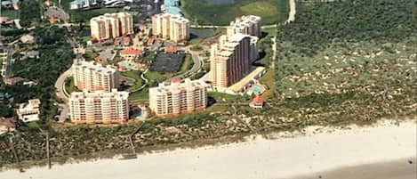 Beach to East, Intracoastal to West, Park &amp; Inlet to North