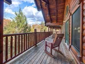 Balcony with Rocking Chairs