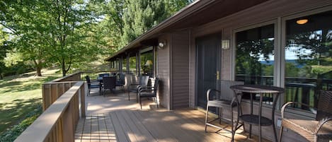Spacious Deck with Seating