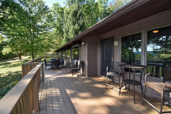 Spacious Deck with Seating