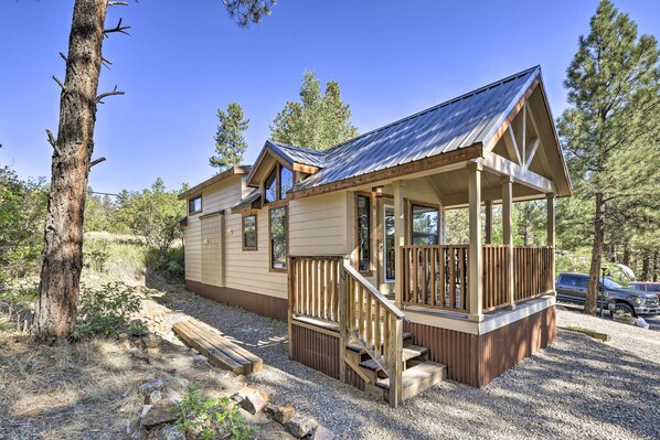 Come visit this cozy 1-bedroom, 1-bathroom cabin in Pagosa Springs.