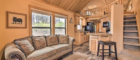 Pagosa Springs Vacation Rental | 1BR | 1BA | 400 Sq Ft | Stairs to Access
