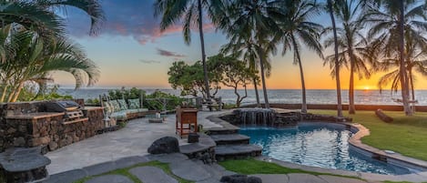 Sunset View of the Pool 