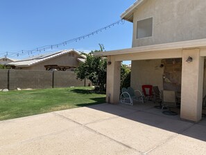 Backyard Dining Area.