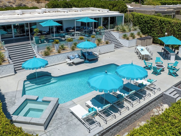 Aerial View Of Property And Pool