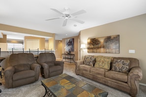 The Living Room features Sunroom Access, Cable TV, and a Sofa Bed