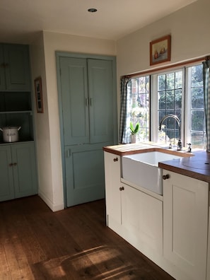 Kitchen overlooking garden