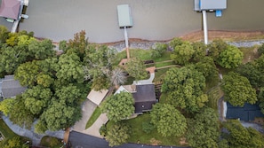 View from the sky, trees allow for privacy