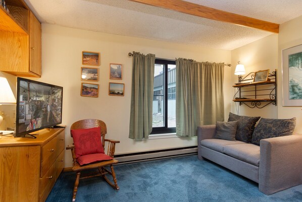 View living room space in the studio