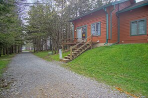 Slopeside Deck above the walking path
