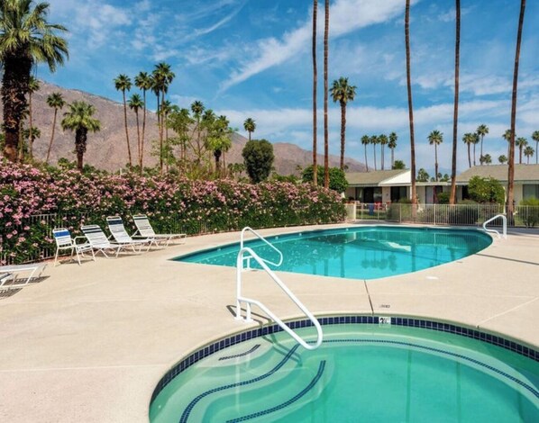 Pool and mountain views