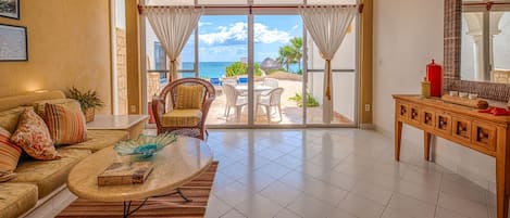 Living Area with Amazing Ocean Views