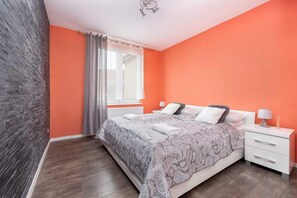 Cozy bedroom in the apartment. 