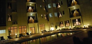 Front of property – evening/night