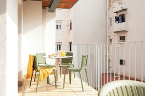Blick vom Balkon