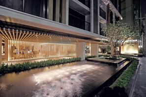 Front of property – evening/night