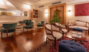 Sittområde i lobbyn