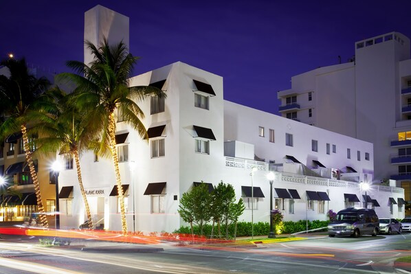 Front of property – evening/night